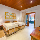 Twin bedroom at Fazenda Baia das Pedras in the Southern Pantanal, Brazil