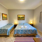 Twin bedroom at Fazenda Baia das Pedras in the Southern Pantanal, Brazil