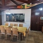Dining room at Port of the Capybara Lodge in Brazil