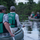Canoe excursion from Pousada Araras Eco Lodge in Brazil.