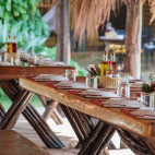 Dining area at Pousada Araras Eco Lodge in Brazil.