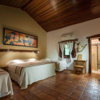 Bedroom at Pousada Araras Eco Lodge in Brazil.