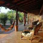Verandah at Pousada Araras Eco Lodge in Brazil.