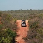 Vehicle safari in Trijuncao Private Reserve in Brazil.