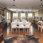 Restaurant at Hotel Estancia El Ovejero in Chile