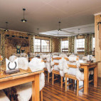 Restaurant at Hotel Estancia El Ovejero in Chile