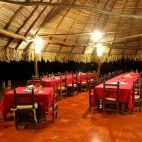 Dining area at La Ensenada Lodge in Costa Rica.