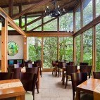 Dining area at Savegre Hotel in Costa Rica