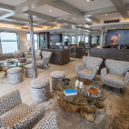 Lounge on board Origin boat in the Galapagos