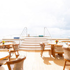 Sun deck on board MY Kontiki Wayra in Costa Rica