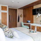 Verandah stateroom on board MY Kontiki Wayra in Costa Rica