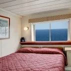 The trailblazer queen room on Wilderness Explorer.