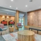 Kwa'lilas Hotel's reception area, Vancouver Island.