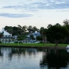 View of Plantation Resort from Crystal River, Florida.