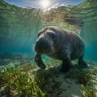 Manatee in Florida, USA