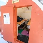 Yellowstone Expeditions Yurt Camp in Yellowstone National Park, USA.