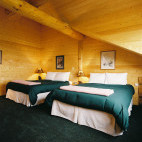 Bedroom at Glacier Bay’s Bear Track Inn in Alaska