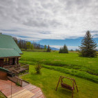 View from Glacier Bay’s Bear Track Inn in Alaska.