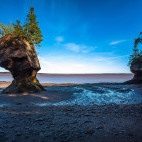 Hopewell Rocks in Bay of Fundy, Canada