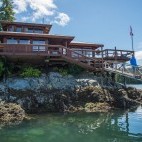 Farewell Harbour Lodge exterior in British Columbia.