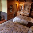 Guest room at Farewell Harbour Lodge in British Columbia