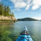 Sea kayaking from Farewell Harbour Lodge in British Columbia