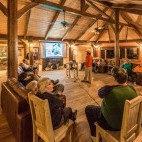 Lounge at Nanuk Polar Bear Lodge in Canada.