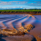Petitcodiac River in Moncton, Canada