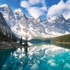 Moraine Lake and Rocky Mountains in Canada