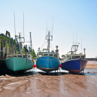 Fishing boats in St Martins, Canada