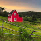 Cottage at Tor's Cove in Newfoundland, Canada