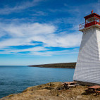 Boar's Head lighthouse in Digby, Nova Scotia, Canada
