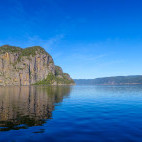 Scenery in Saguenay Fjord National Park, Quebec, Canada