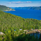 Sainte Rose du Nord in Saguenay Fjord National Park, Quebec, Canada