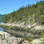 Bay near Marine Mammals Interpretation Centre in Tadoussac, Quebec, Canada