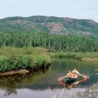 Canoeing in Quebec, Canada