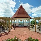 Rooftop verandah at The Algonquin Resort in St Andrews, Canada