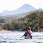 Kayaking in Vancouver Island, Canada.