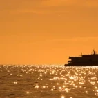 Safari Explorer in Hawaii at sunset