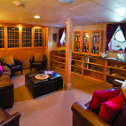 Wine library on board Safari Explorer