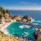 Julia Pfeiffer beach in Monterey Bay, California, USA