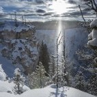 Landscape in Yellowstone National Park, USA.