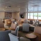 Bridge deck lounge on board Coral Discoverer ship in Australia