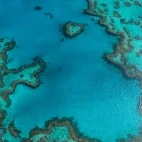 Aerial view of the Great Barrier Reef, Australia