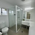 A bathroom at Mareeba Motor Inn, Queensland