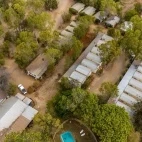 Aerial view of Mount Surprise Discovery Resort, Queensland