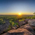 Sunrise in Undara National Park, Australia