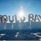 Gould Bay ice sign.
