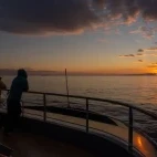 View from the Magellan Discoverer at sunset.