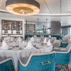 View of the Beagle Restaurant, on board Ocean Victory, Antarctica.